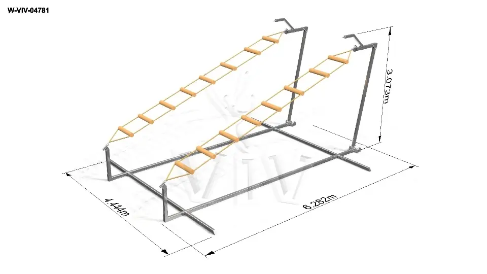 Ladders Pirates 6.3 x 6.0 x 3.1 m commercial inflatable action game