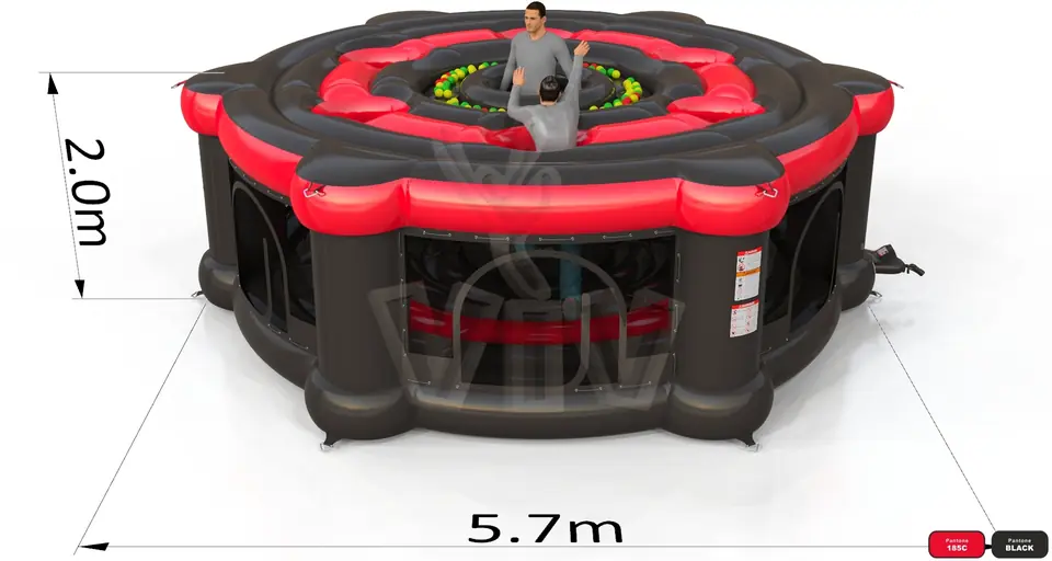 Whack a mole Fun in Black for adults commercial inflatable action game
