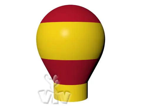 Balloon with gondola without narrowing 10 m commercial promotional inflatable balloon