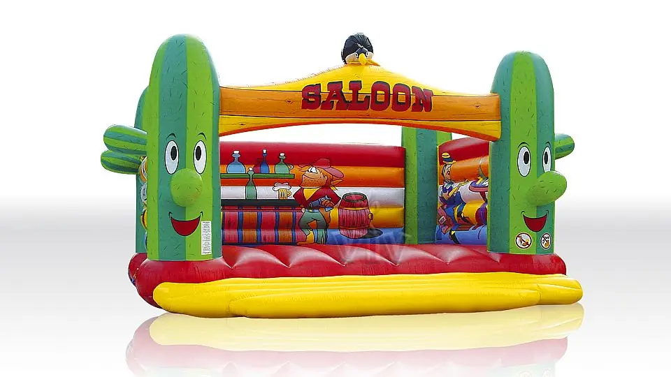 Bounce Saloon Cactus 7 x 6 without roof commercial inflatable bounce