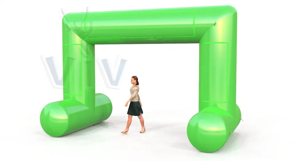 Rectangular self - standing gate 5 m commercial promotional inflatable gate