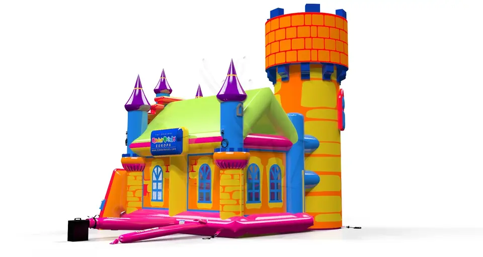 Slide Knigh's Castle with Active Center Kinderhotel commercial inflatable playground