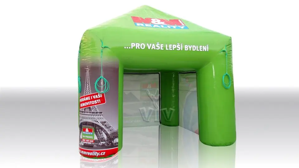 Square tent 4 x 4 m commercial promotional inflatable tent