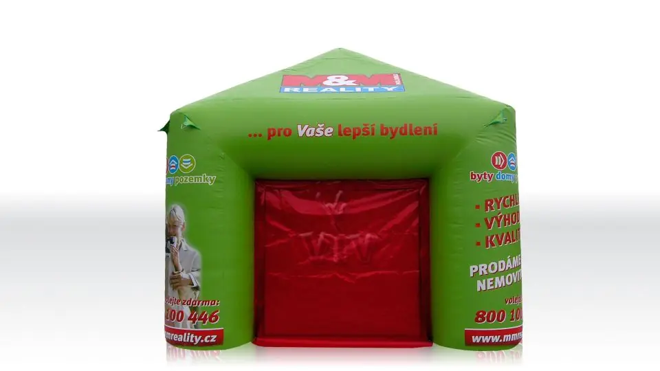 Square tent 6 x 6 m commercial promotional inflatable tent