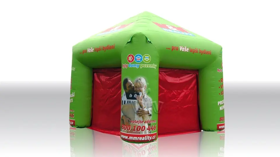 Square tent 8 x 8 m commercial promotional inflatable tent