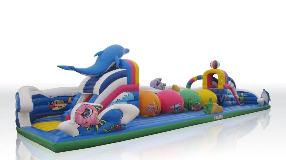 Wipe-Out Dolphin - Collection Unterwater World commercial inflatable wipe-out attraction