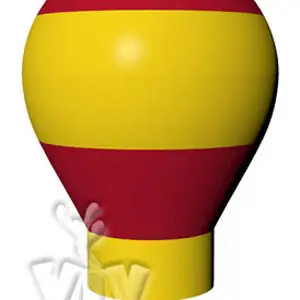 Balloon with gondola without narrowing 10 m commercial promotional inflatable balloon