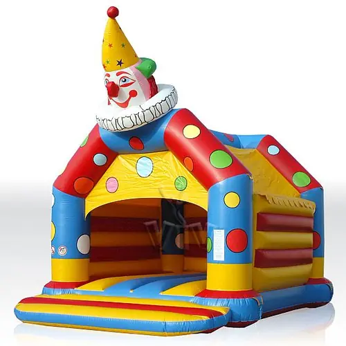 Bounce Clown with roof and figures commercial inflatable bounce